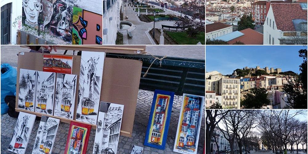 Lisbonne: les quartiers du centre de la ville