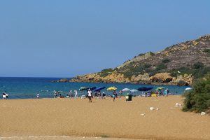 plage, Gozo, Malte