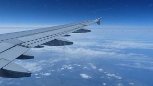 réserver avion avance, vue de l'avion