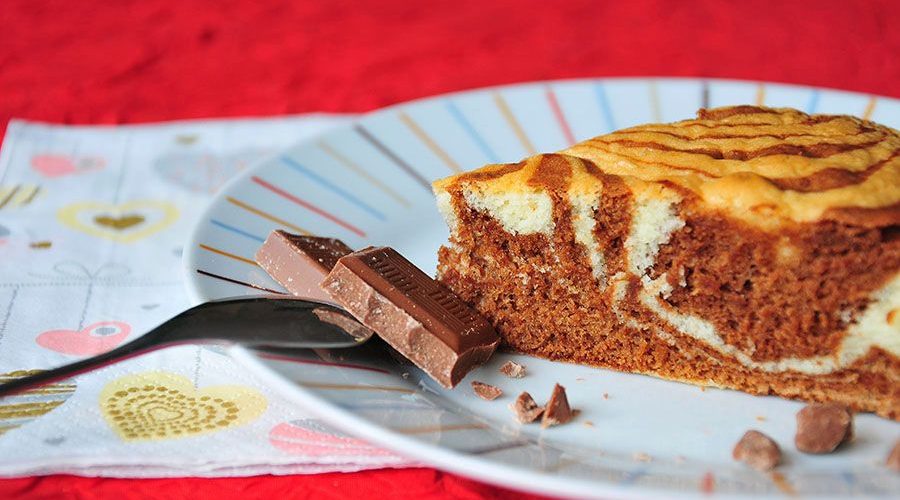 marbré italien, zebra cake