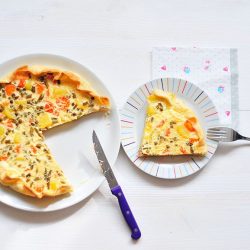 quiche saumon légumes