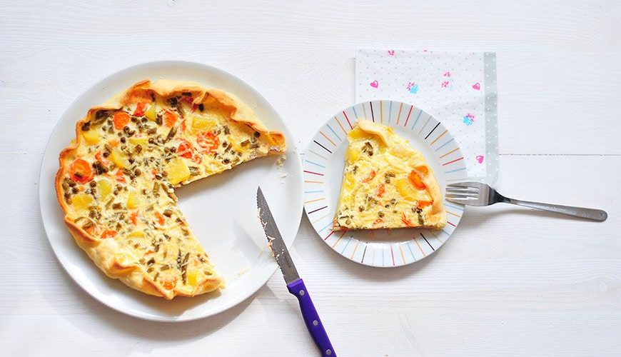 quiche saumon légumes