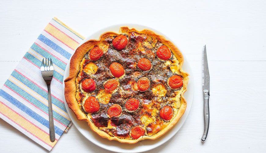 quiche roquefort tomates