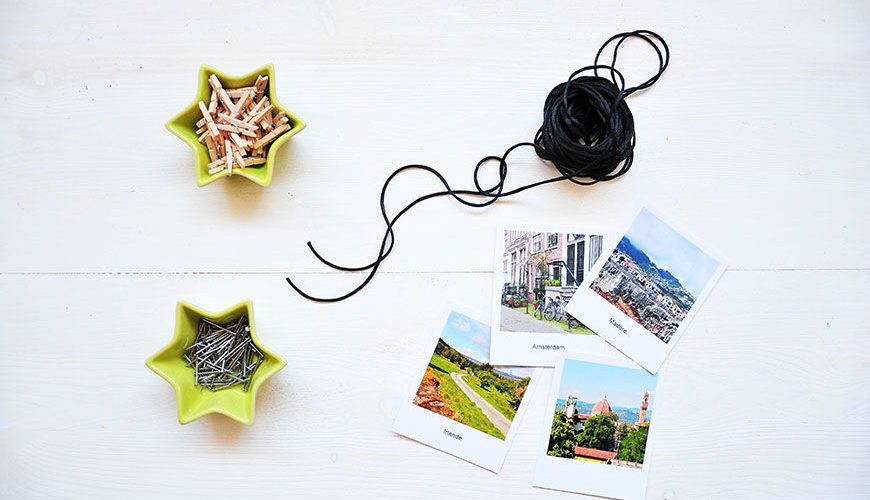 décoration polaroïd