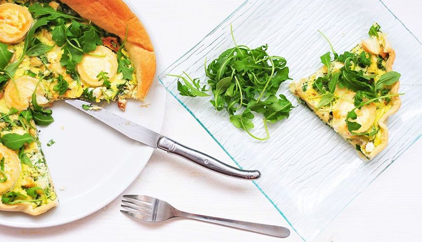quiche chèvre pommes