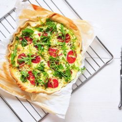 quiche aux courgettes et aux tomates