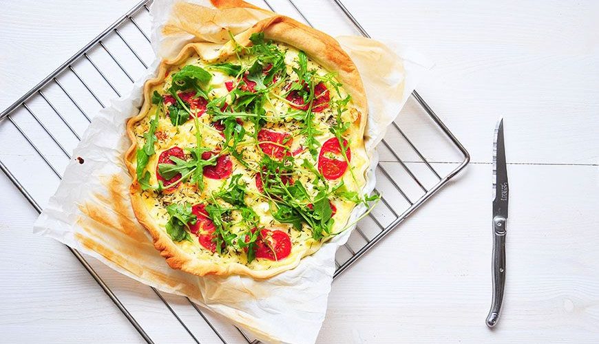 quiche aux courgettes et aux tomates