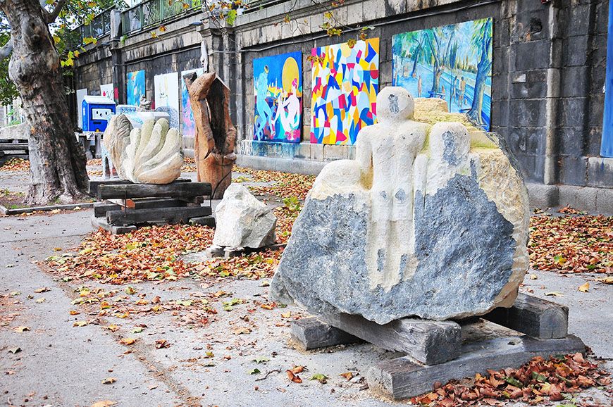 street-art à Vienne le long des rives du danube