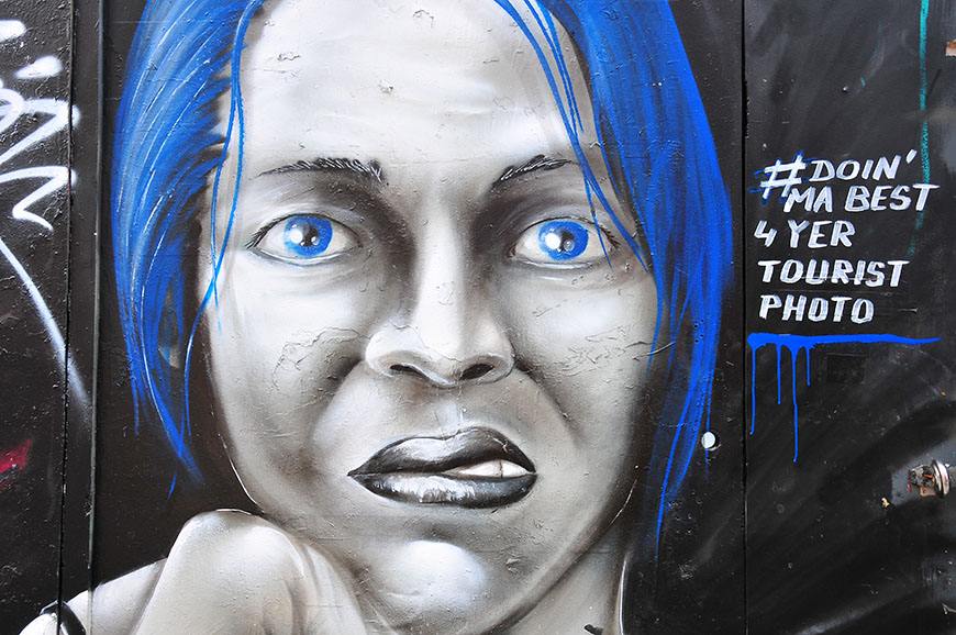 street-art dans le quartier de shoreditch à londres