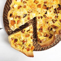 quiche butternut feta