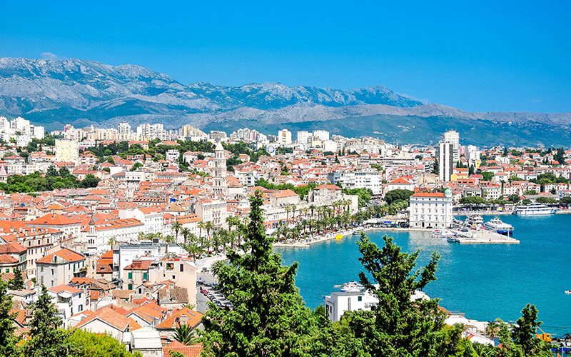 vue sur split, croatie