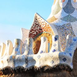 visite du parc guell lors d'un week-end à barcelone, photographies et conseils