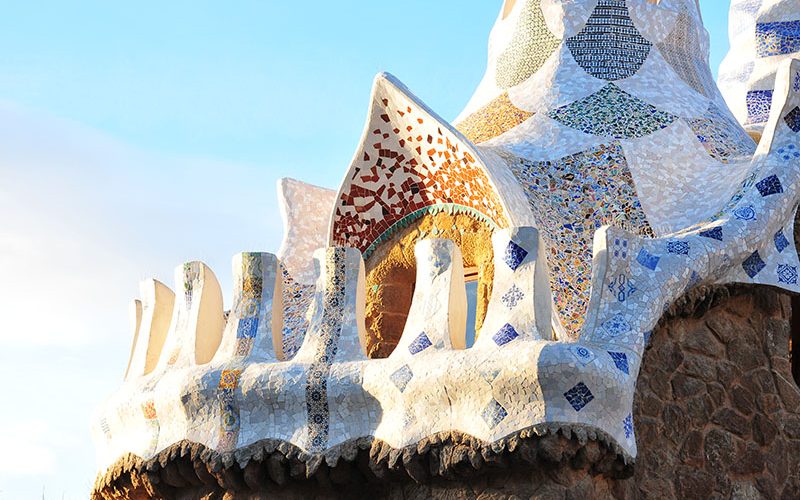 visite du parc guell lors d'un week-end à barcelone, photographies et conseils