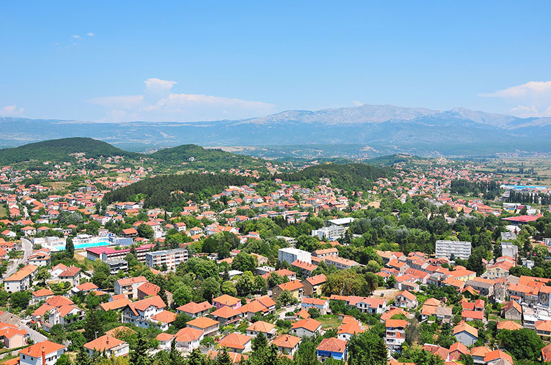 panorama depuis la forteresse Kamicak, sinj, croatie
