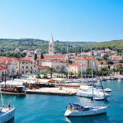 brac, port de supetar, croatie