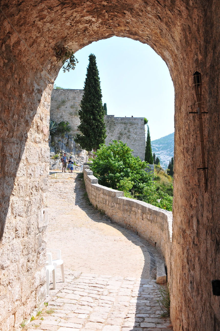 château de Klis , à une trentaine de minutes de Split , lieu de tournage de la série Games of Thrones en Croatie