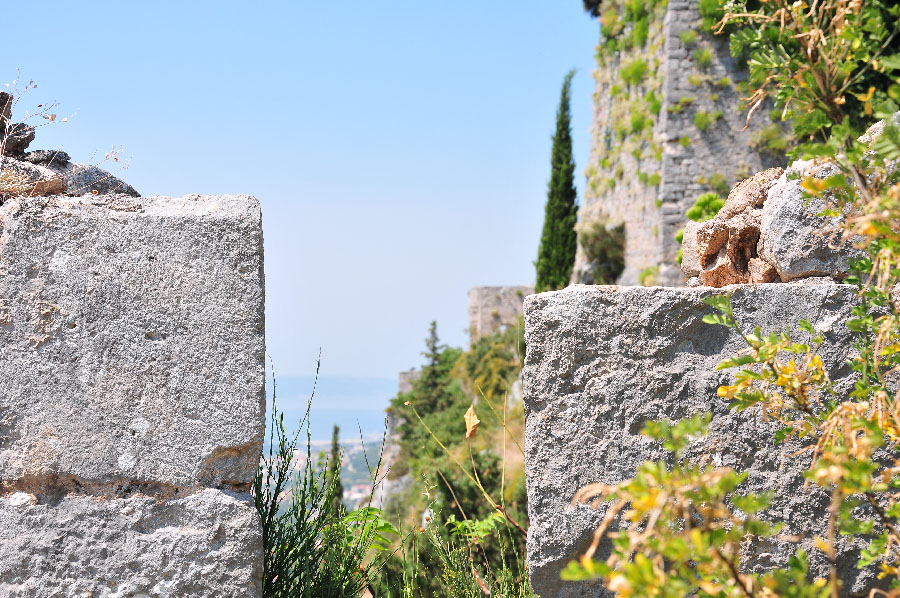 château de Klis , à une trentaine de minutes de Split , lieu de tournage de la série Games of Thrones en Croatie