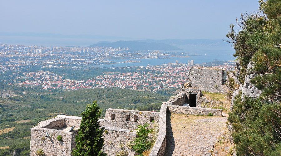 château de Klis , à une trentaine de minutes de Split , lieu de tournage de la série Games of Thrones en Croatie