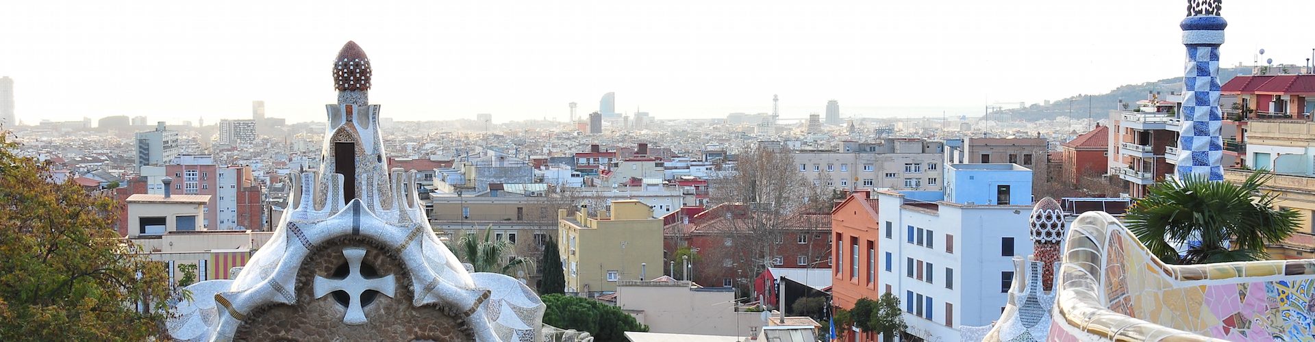 vue sur Barcelone depuis le parc Guell