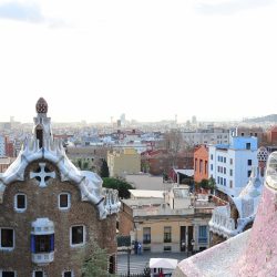 vue sur Barcelone depuis le parc Guell