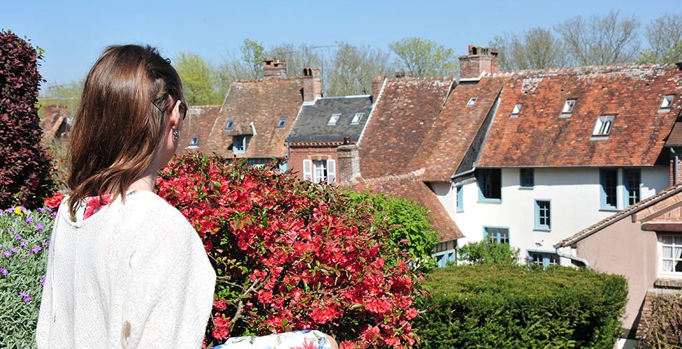 visite de gerberoy , l'un des plus beaux villages de France, dans l'Oise en Picardie