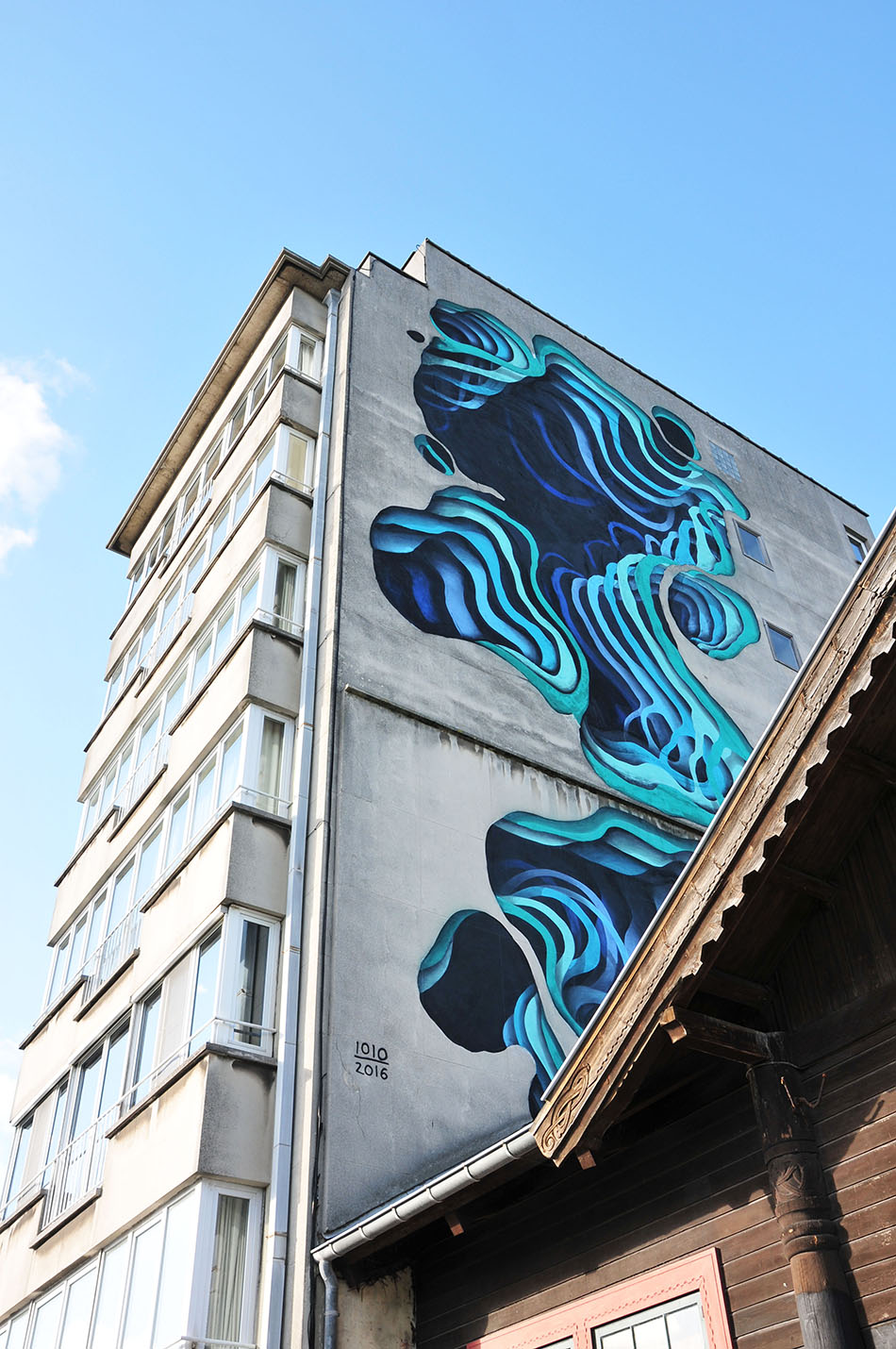festival street-art à Ostende: le crystal ship