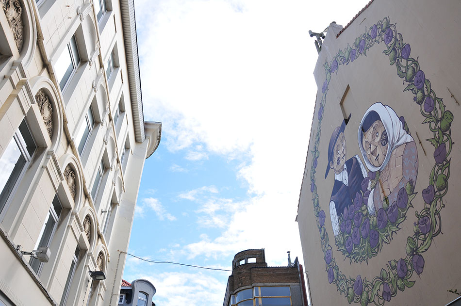 festival street-art à Ostende: le crystal ship