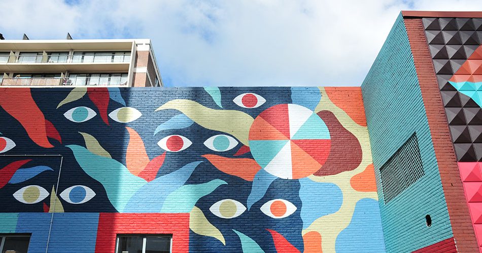 festival street-art à Ostende: le crystal ship