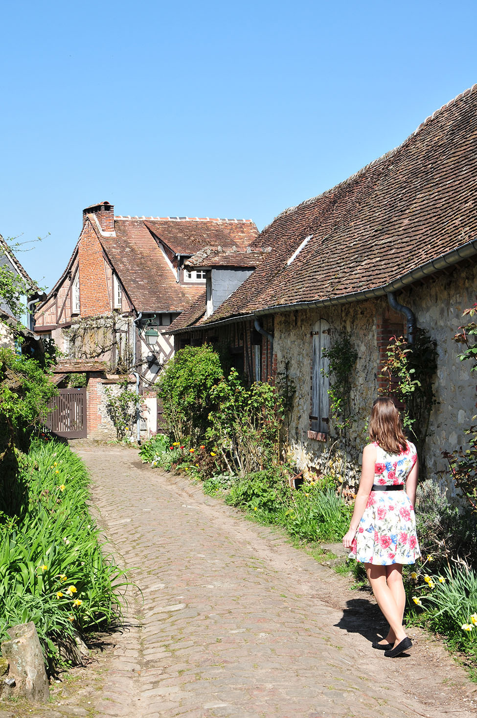 visite de gerberoy , l'un des plus beaux villages de France, dans l'Oise en Picardie