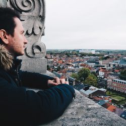 louvain vue sur la ville depuis la bibliothèque universitaire