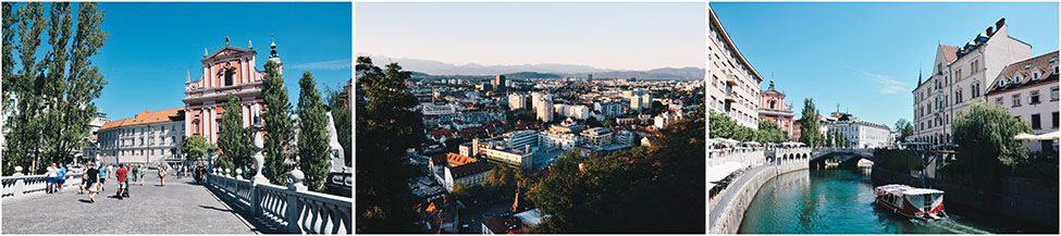 Grajska Planota, vue depuis la colline du château, road-trip en slovénie, Ljubljana