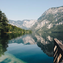 lac de bohinj, slovénie