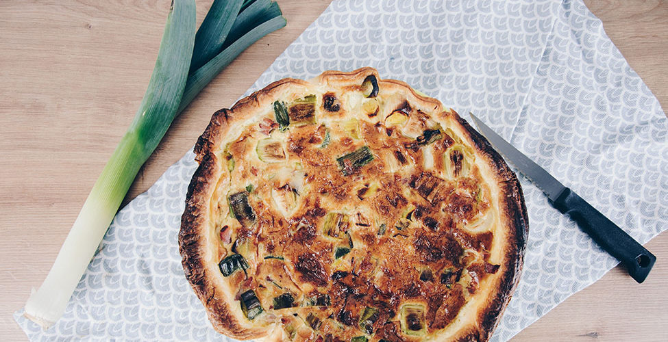 Recette: quiche roquefort – poireaux-lardons recette de quiche aux poireaux roquefort et lardons