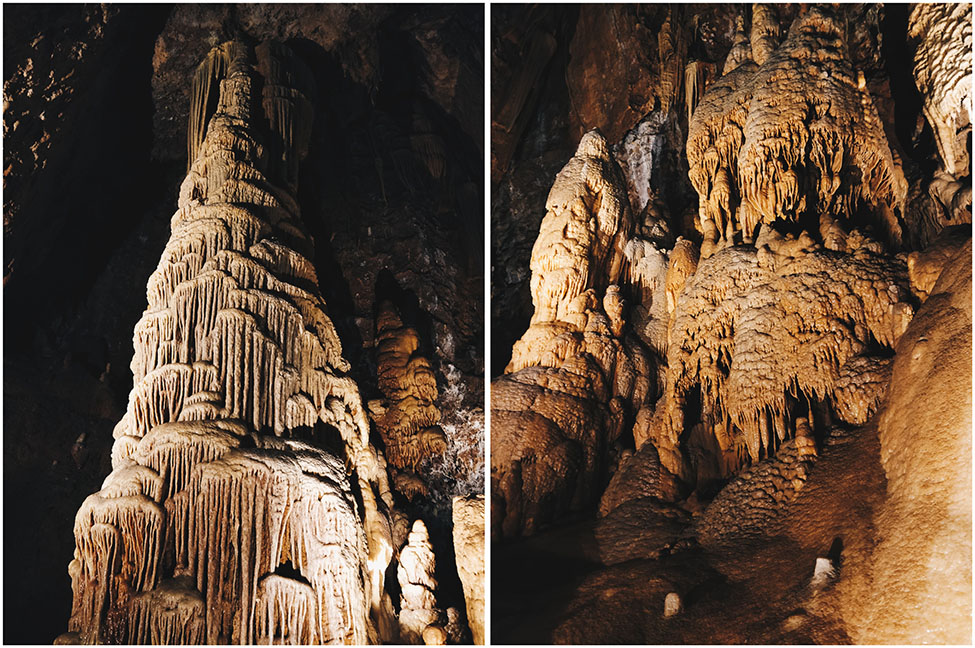 visite de la grotte de dargilan, lozere et aveyron