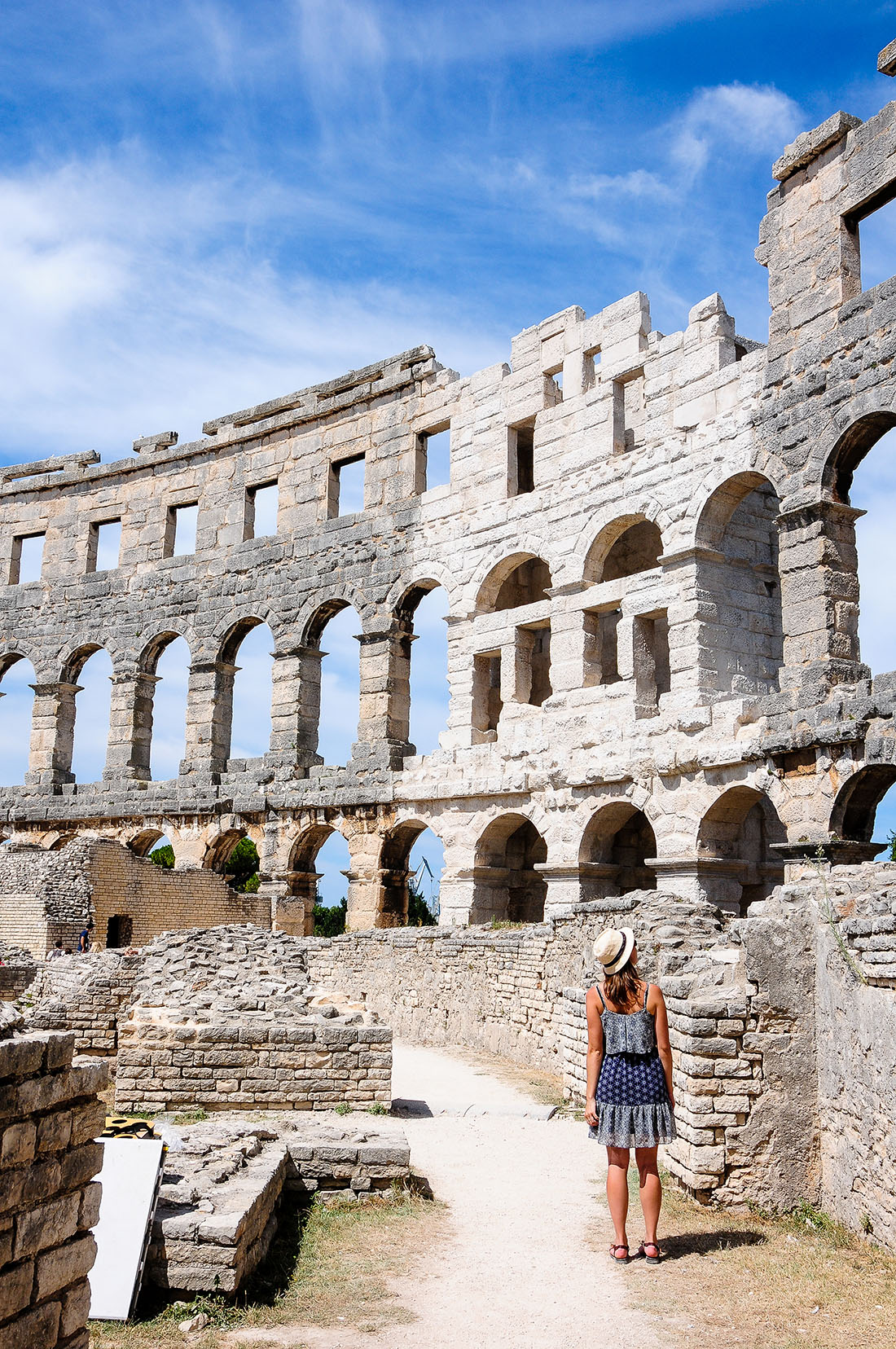 amphithéâtre de Pula , road-trip en Croatie, Istrie