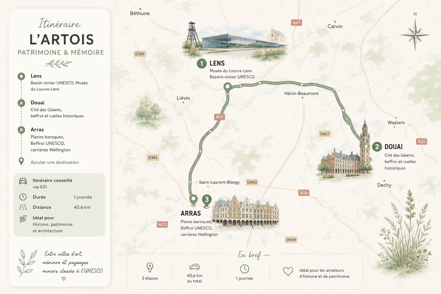 itinéraire week-end dans l'artois et autour d'arras