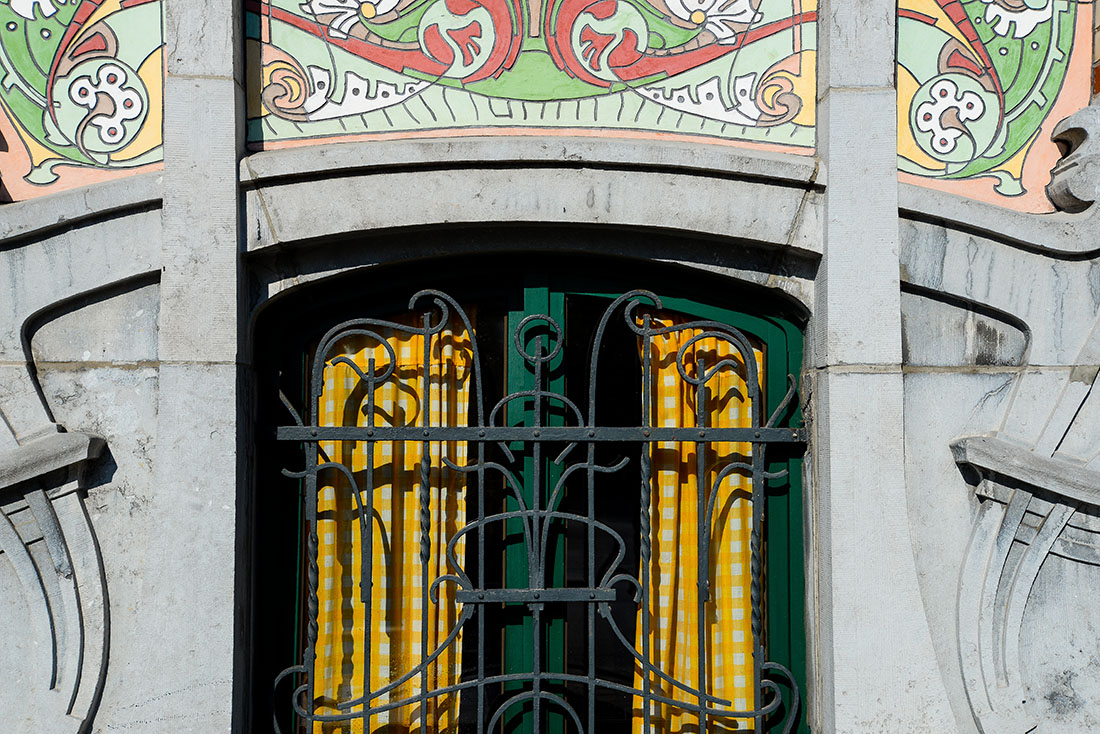 maison art nouveau, tournai, belgique
