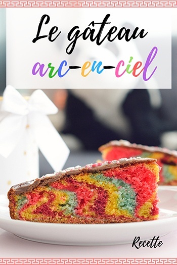 Le Gateau Arc En Ciel Recette Gateau Facile Et Mignon