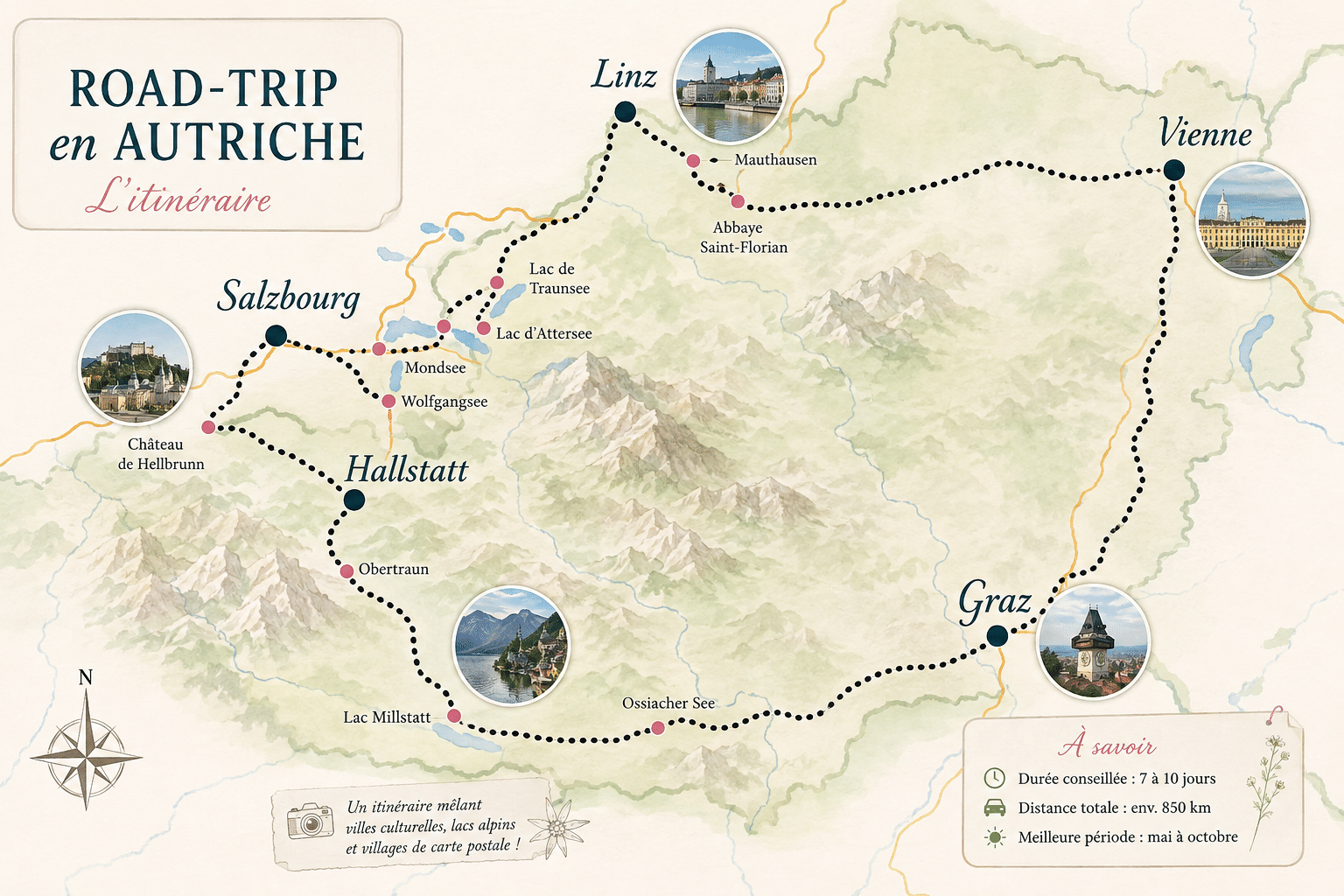 itinéraire: road-trip d'une semaine en autriche