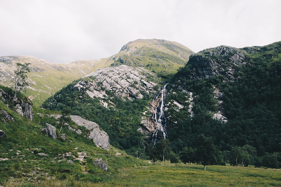 steall waterfalls , randonnée autour de harry potter , vallée de glencoe , ecosse