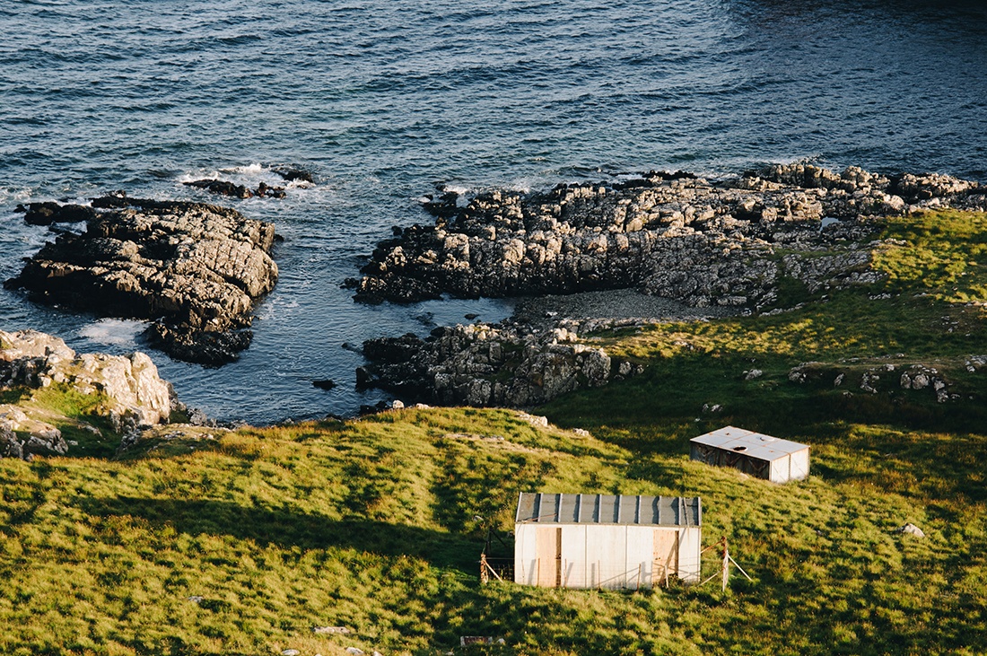 nest point, île de Skye, coucher de soleil, ecosse