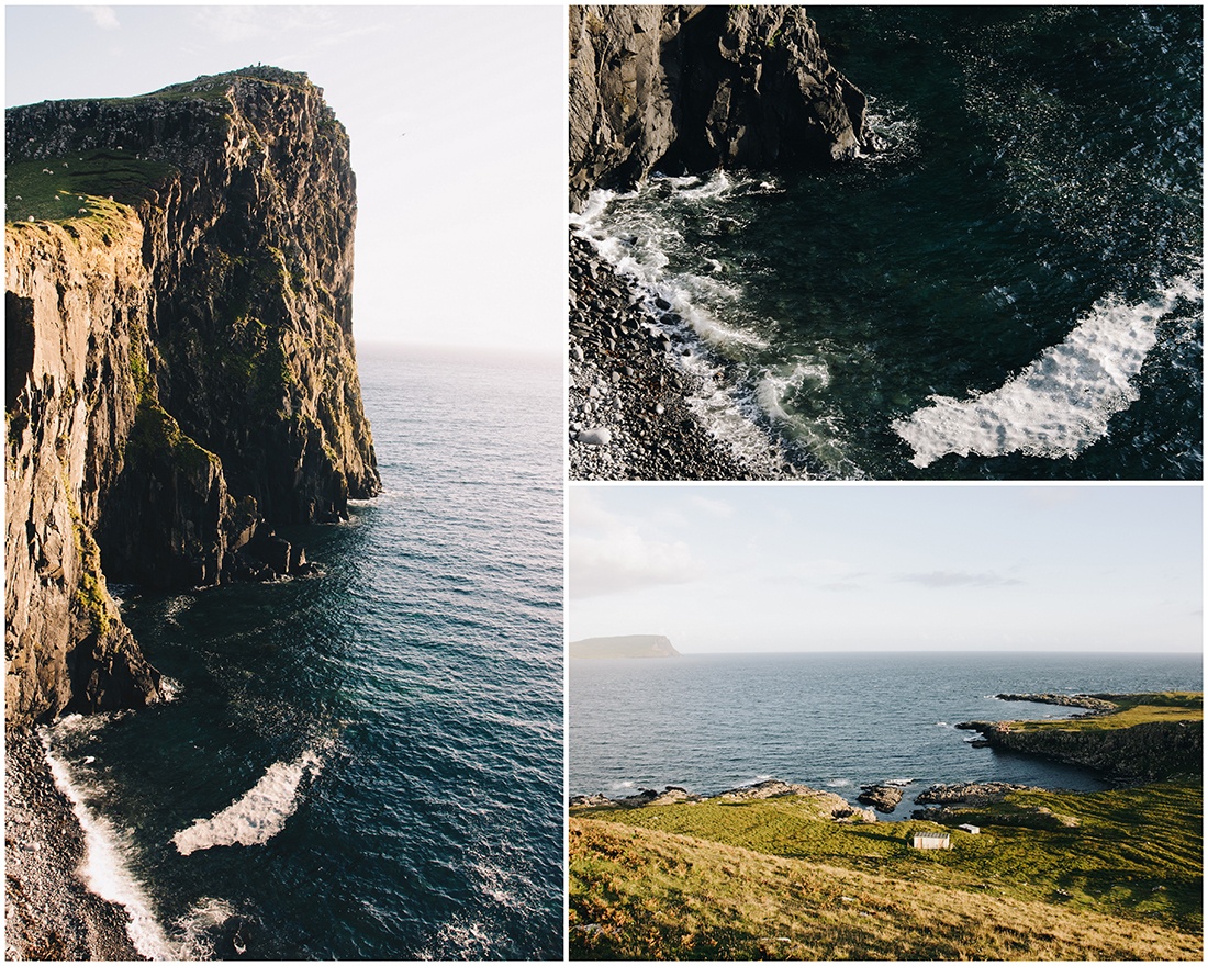 nest point, île de Skye, coucher de soleil, ecosse