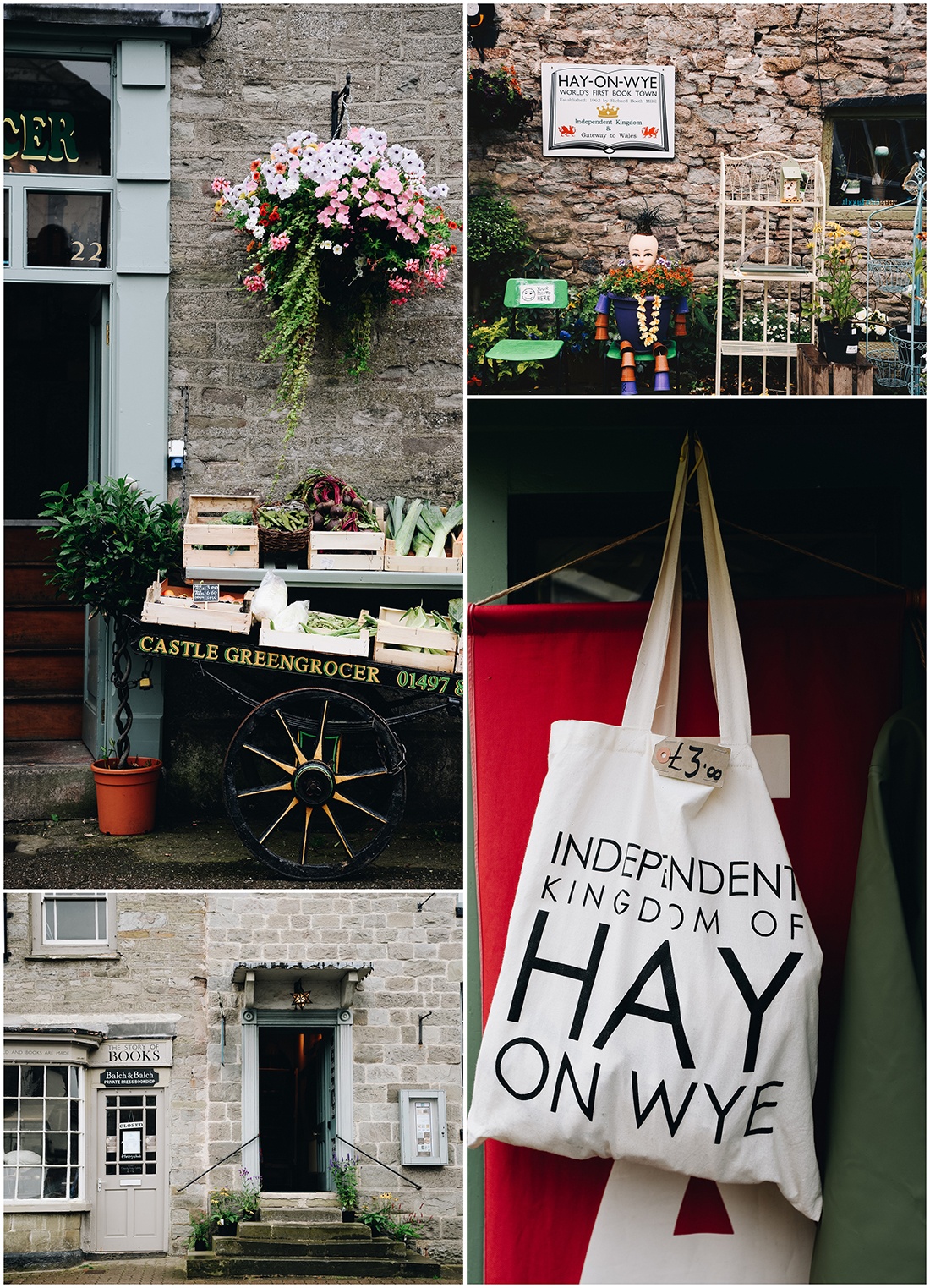 village de Hay-on-Wye, brecon beacons, pays de galles