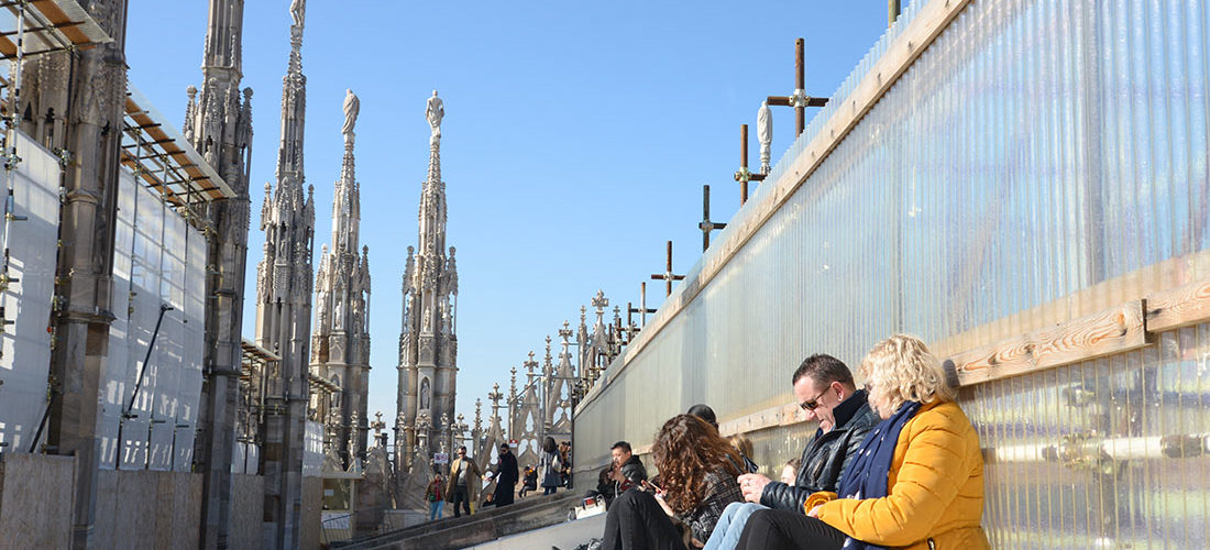 visite des terrasses du duomo, week-end à milan