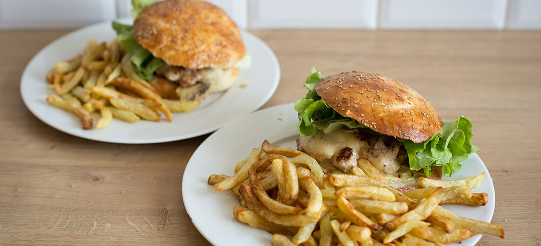 recette de burgers poulet et maroilles