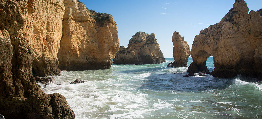 ponta da piedade , algarve , road-trip au Portugal