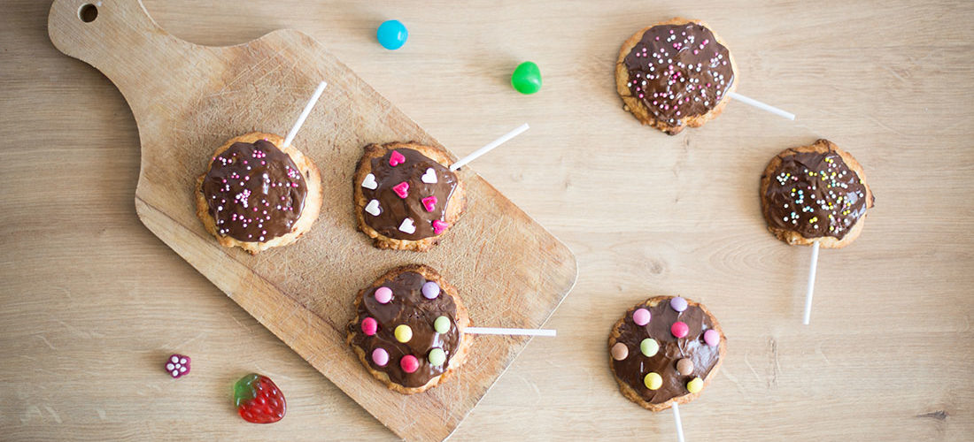 recette : les cookies pops au chocolat