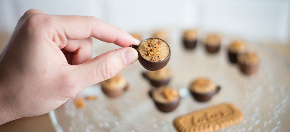 recette de mignardises au chocolat et speculoos