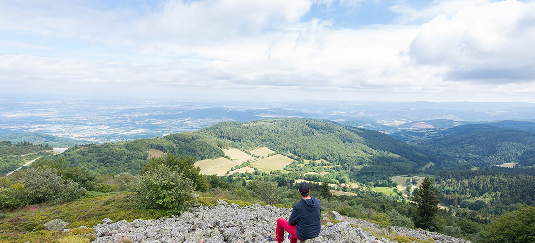 randonnee le sentier des crêts, pilat, loire
