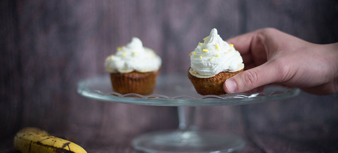 cupcakes banane et fleur de sel, recette